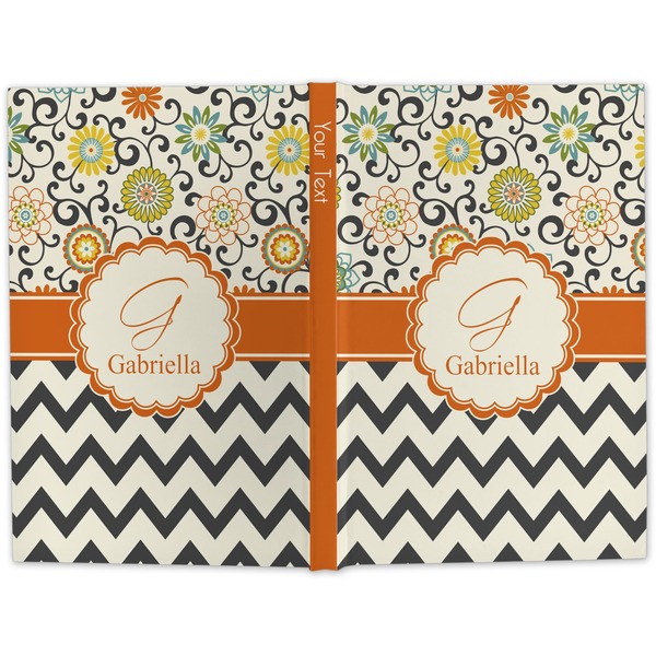 Swirls, Floral & Chevron Hard Cover Journal - Apvl