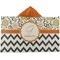 Swirls, Floral & Chevron Kids Hooded Towel (Personalized)