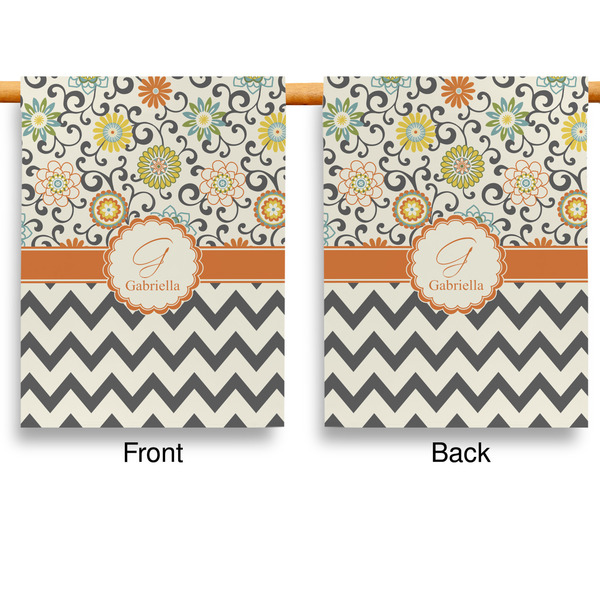 Swirls, Floral & Chevron House Flags - Double Sided - APPROVAL