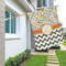 Swirls, Floral & Chevron House Flags - Double Sided - LIFESTYLE