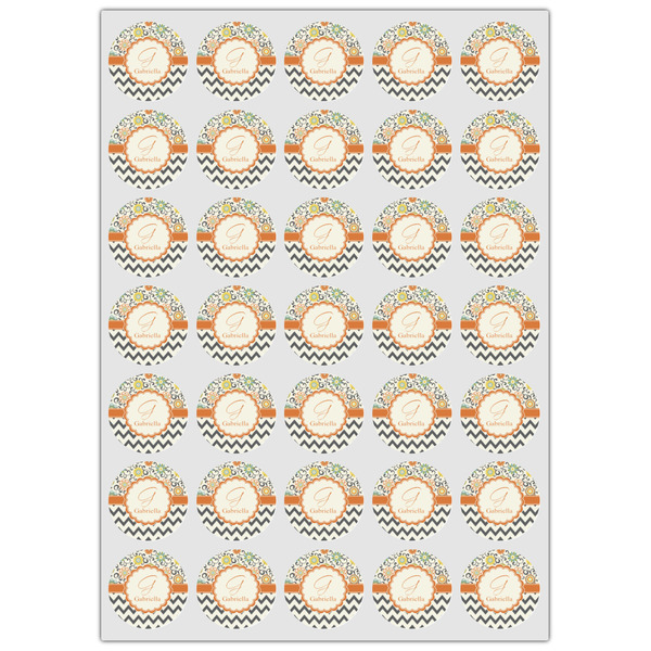 Swirls, Floral & Chevron Icing Circle - XSmall - Set of 35