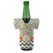 Swirls, Floral & Chevron Jersey Bottle Cooler - Set of 4 - FRONT (on bottle)