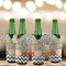Swirls, Floral & Chevron Jersey Bottle Cooler - Set of 4 - LIFESTYLE