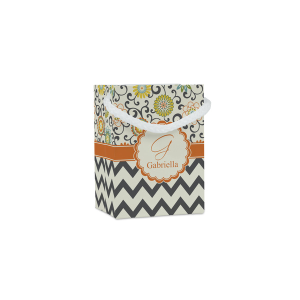 Custom Swirls, Floral & Chevron Jewelry Gift Bags - Matte (Personalized)