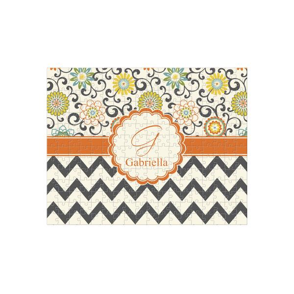 Custom Swirls, Floral & Chevron 252 pc Jigsaw Puzzle (Personalized)