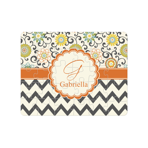 Custom Swirls, Floral & Chevron Jigsaw Puzzles (Personalized)