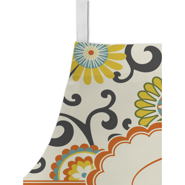 Swirls, Floral & Chevron Kid's Aprons - Detail