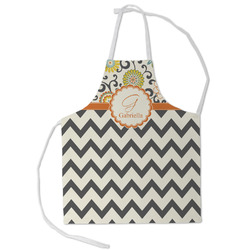 Swirls, Floral & Chevron Kid's Apron - Small (Personalized)