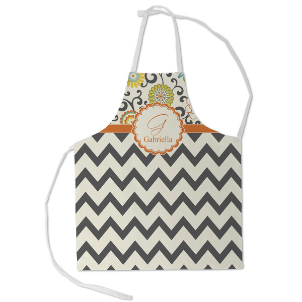 Custom Swirls, Floral & Chevron Kid's Apron - Small (Personalized)