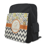 Swirls, Floral & Chevron Preschool Backpack (Personalized)