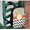 Swirls, Floral & Chevron Kids Backpack - In Context