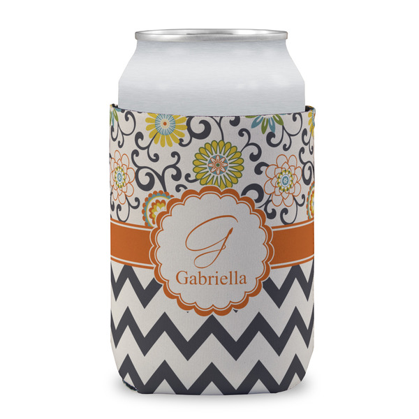 Swirls, Floral & Chevron Can Sleeve