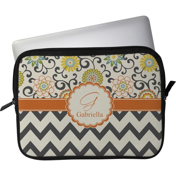 Custom Swirls, Floral & Chevron Laptop Sleeve / Case (Personalized)
