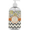 Swirls, Floral & Chevron Plastic Soap / Lotion Dispenser (16 oz - Large - White) (Personalized)