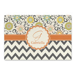 Swirls, Floral & Chevron Large Rectangle Car Magnet (Personalized)