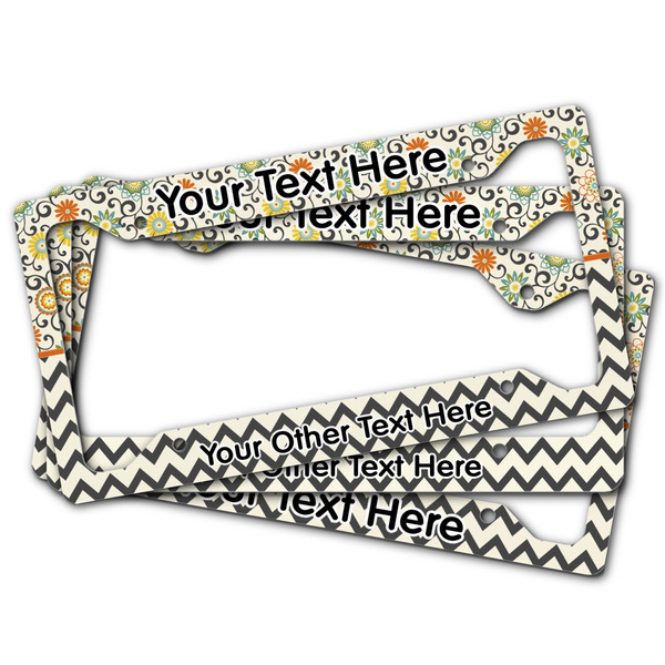 Swirls, Floral & Chevron License Plate Frames - (PARENT MAIN)