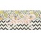 Swirls, Floral & Chevron Front License Plate (Personalized)