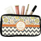 Swirls, Floral & Chevron Makeup / Cosmetic Bag (Personalized)
