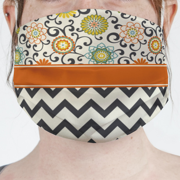 Custom Swirls, Floral & Chevron Face Mask Cover