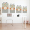 Swirls, Floral & Chevron Matte Poster - Sizes
