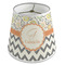Swirls, Floral & Chevron Poly Film Empire Lampshade - Angle View