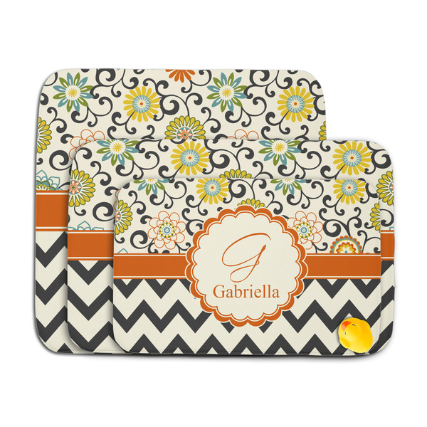 Swirls, Floral & Chevron Memory Foam Bath Mat - MAIN PARENT