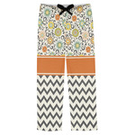 Swirls, Floral & Chevron Mens Pajama Pants - XL