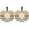 Swirls, Floral & Chevron Metal Benilux Ornament - Front and Back (APPROVAL)