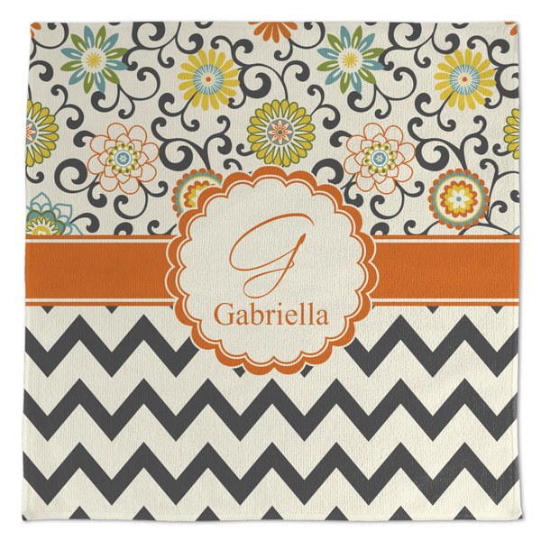 Swirls, Floral & Chevron Microfiber Dish Rag - APPROVAL