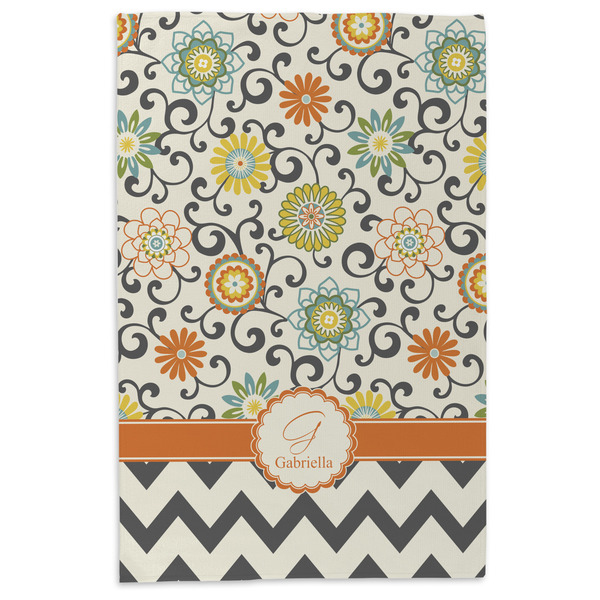 Swirls, Floral & Chevron Microfiber Dish Towel - APPROVAL