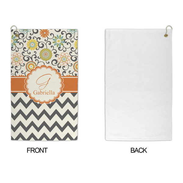 Swirls, Floral & Chevron Microfiber Golf Towels - APPROVAL