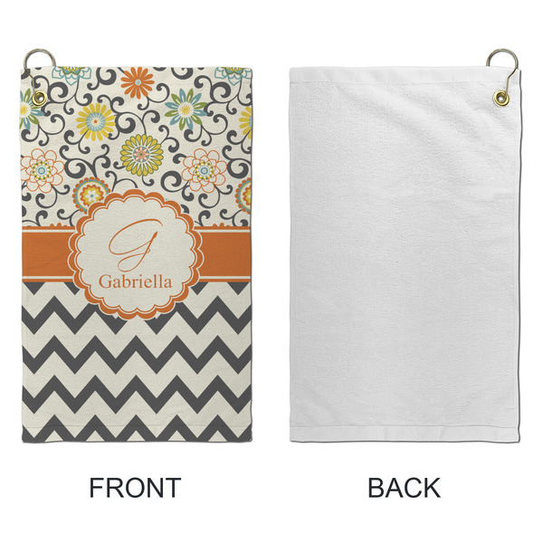 Swirls, Floral & Chevron Microfiber Golf Towels - Small - APPROVAL