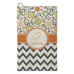 Swirls, Floral & Chevron Microfiber Golf Towel - Small (Personalized)