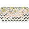 Swirls, Floral & Chevron Mini/Bicycle License Plate (2 Holes) (Personalized)