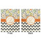 Swirls, Floral & Chevron Minky Blanket - 50"x60" - Double Sided - Front & Back