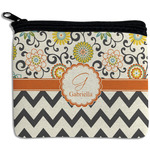 Swirls, Floral & Chevron Rectangular Coin Purse (Personalized)