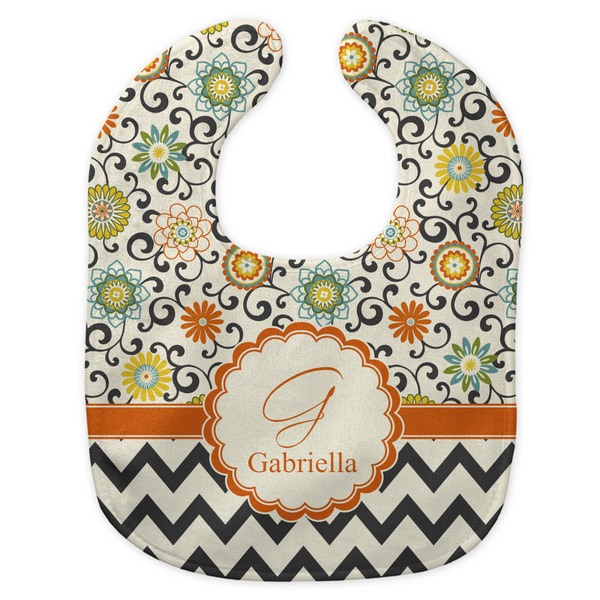 Swirls, Floral & Chevron New Bib Flat Approval