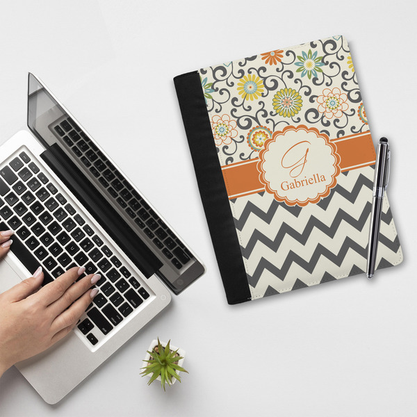 Swirls, Floral & Chevron Notebook Padfolio - LIFESTYLE (large)
