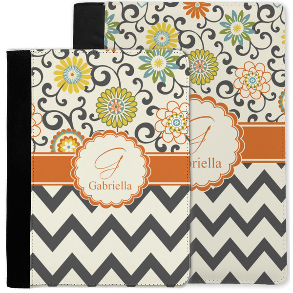 Swirls, Floral & Chevron Notebook Padfolio - MAIN