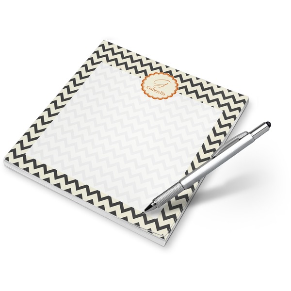 Custom Swirls, Floral & Chevron Notepad (Personalized)