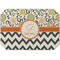 Swirls, Floral & Chevron Octagon Placemat - Single front
