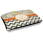 Swirls, Floral & Chevron Dog Bed w/ Name and Initial