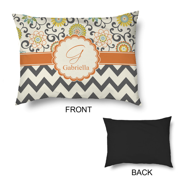 Swirls, Floral & Chevron Outdoor Dog Beds - Medium - APPROVAL