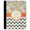 Swirls, Floral & Chevron Padfolio Clipboards - Large - FRONT