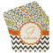 Swirls, Floral & Chevron Paper Coasters - Front/Main