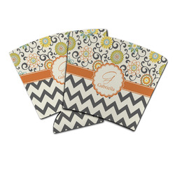 Swirls, Floral & Chevron Party Cup Sleeve (Personalized)