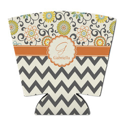 Swirls, Floral & Chevron Party Cup Sleeve - with Bottom (Personalized)