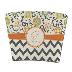 Swirls, Floral & Chevron Party Cup Sleeve - without bottom (Personalized)