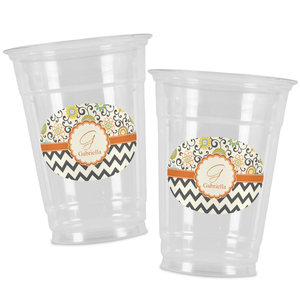 Swirls, Floral & Chevron Party Cups - 16oz - Alt View