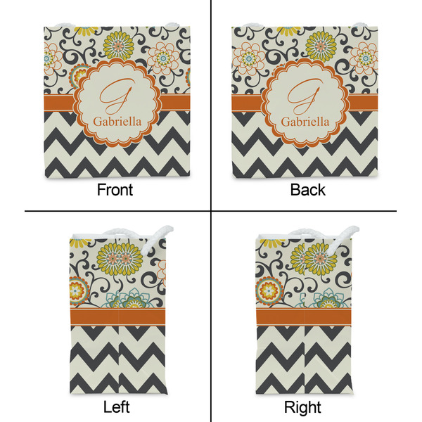Swirls, Floral & Chevron Party Favor Gift Bag - Gloss - Approval